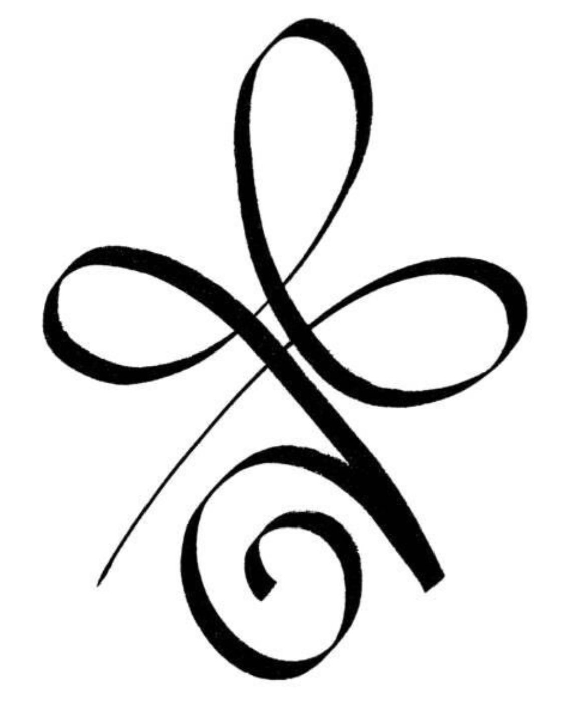 Minimalistic peace symbol tattoo located on the inner